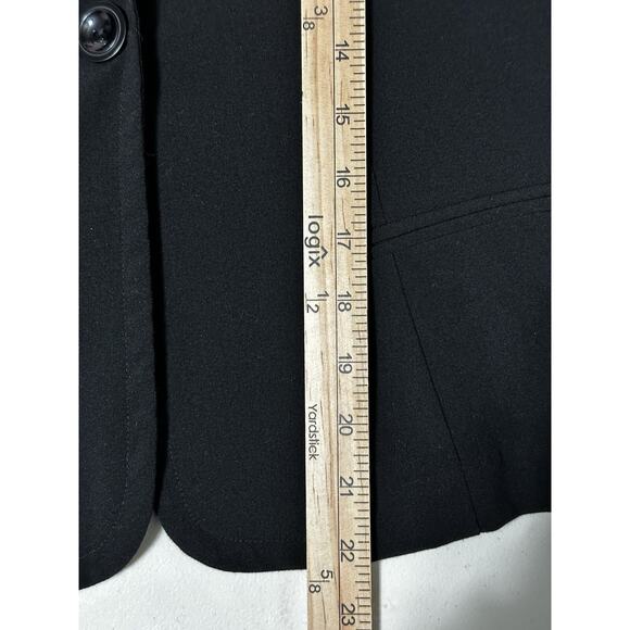 A Byer Women’s Sz M Single Button Solid Black Blazer Career Casual Preppy - Picture 14 of 16